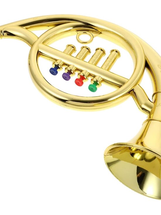 Other - Simulated French Horn 4-Tone Trumpet Music Instrument Model 14.96In Performance